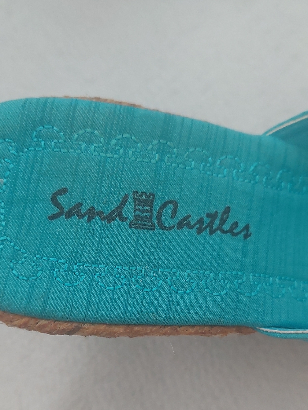 SAND CASTLES Wedge Heel Embellished Sandals NWOT - Picture 6 of 13